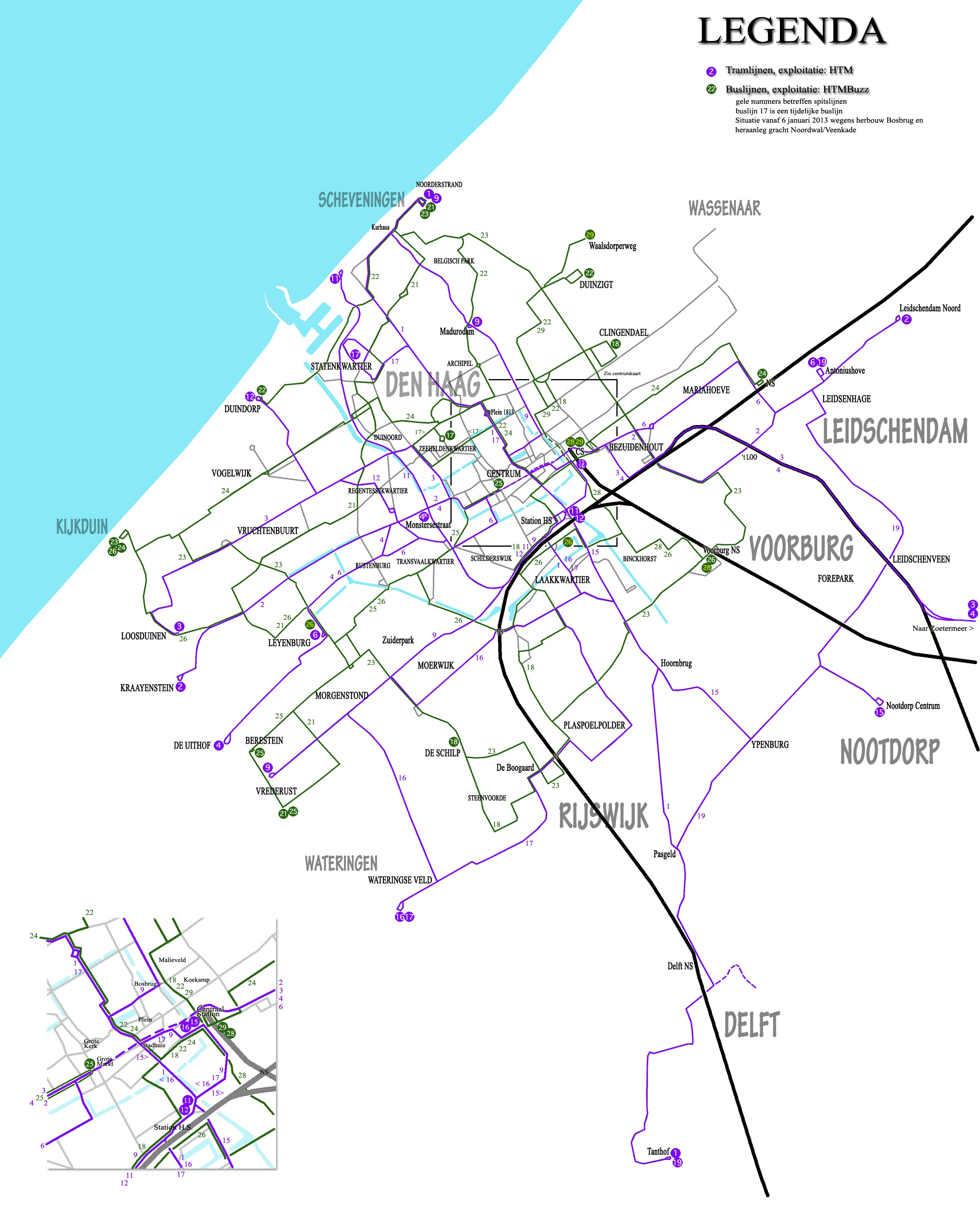 map of the hague